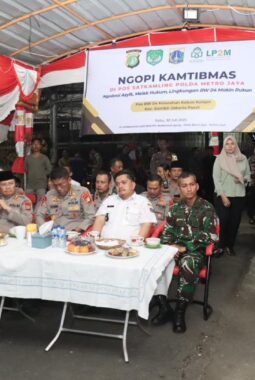 Gelar Ngopi Kamtibmas di Kebon Kelapa, Polisi Bahas Isu Tawuran hingga Narkoba