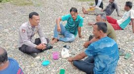 Polisi sampaikan pesan-pesan kamtibmas kepada warga
