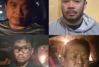 Polisi mengamankan tersangka penculikan di Mapolda Metro Jaya. (Dok-Istimewa)