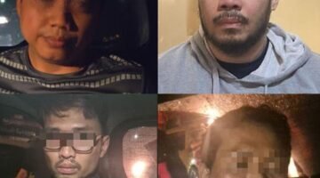 Polisi mengamankan tersangka penculikan di Mapolda Metro Jaya. (Dok-Istimewa)