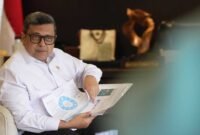 Kepala BPJPH Ahmad Haikal Hasan saat menjelaskan program sertifikasi halal gratis untuk warteg, warsun, dan warung padang di Jakarta, Selasa (19/8/2025). (Dok-BPJPH)