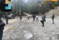 Personel Satgas Operasi Damai Cartenz melakukan olah TKP penyerangan KKB pimpinan Aibon Kogoya yang menewaskan dua anggota Brimob Yon C Nabire di Distrik Siriwo, Kabupaten Nabire, Papua Tengah, Rabu (13/8/2025). (Dok-Polri)