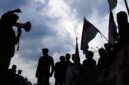 Mahasiswa BEM UI menggelar aksi di Mapolda Metro Jaya untuk menuntut keadilan bagi pengemudi ojol korban insiden rantis Brimob, Jumat (29/8/2025). (Dok-Istimewa)