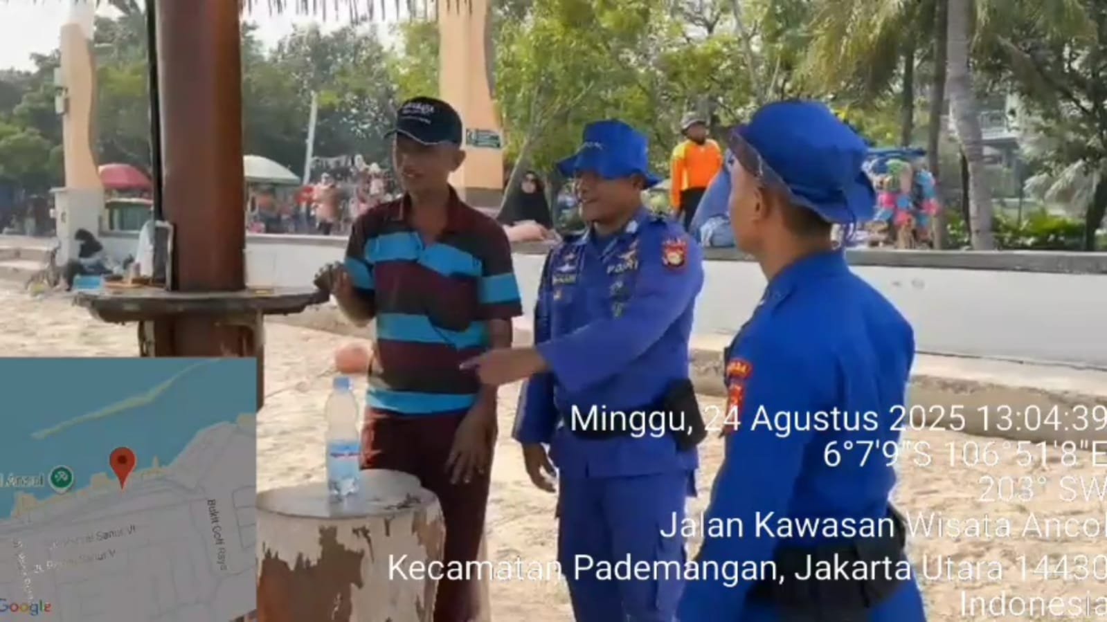 Ditpolairud Hadir di Pantai Ancol: Kawal Keselamatan dan Kenyamanan Wisatawan