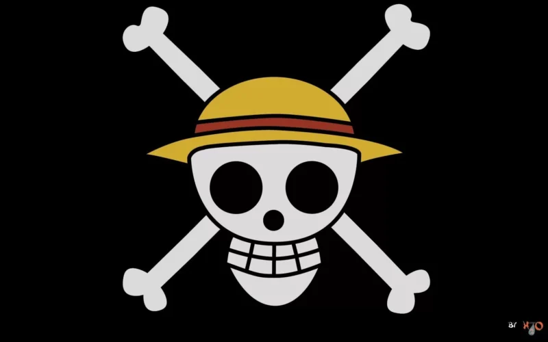 Bendera tengkorak bajak laut ala One Piece