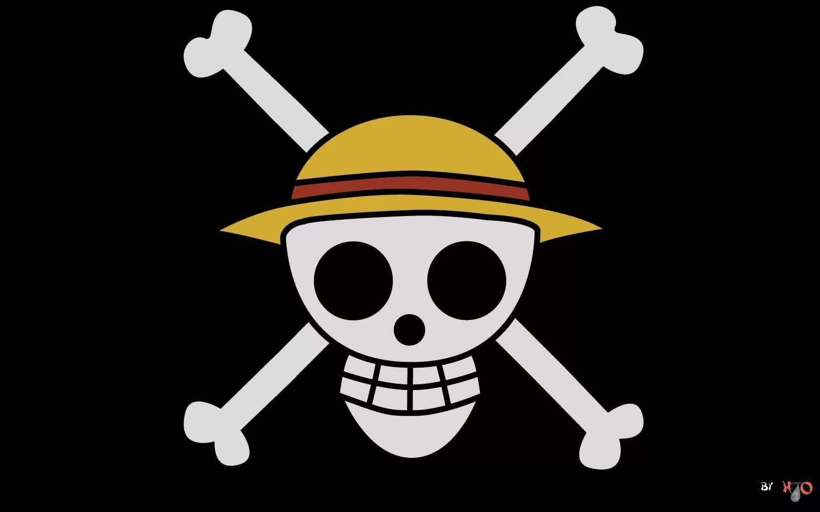 Bendera tengkorak bajak laut ala One Piece