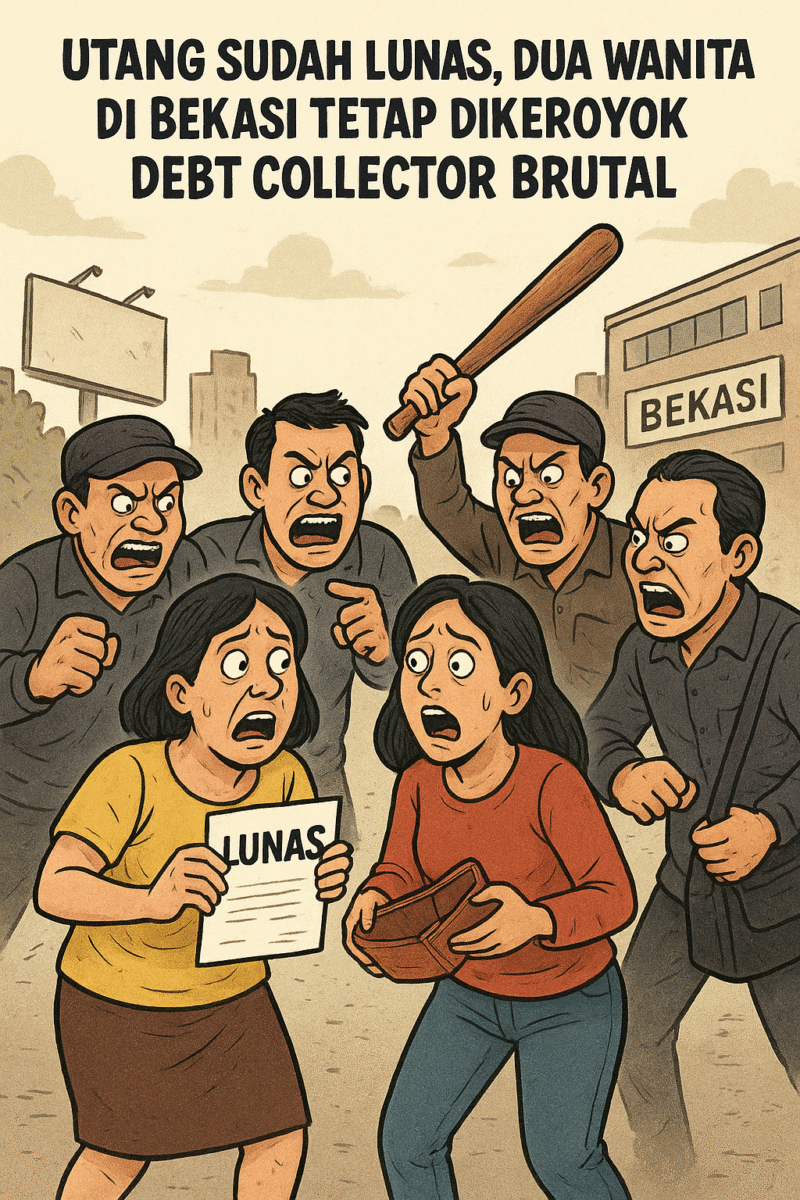 Dua Wanita jadi korban pengeroyokan penagih hutang (debt collector) brutal. (Ilustrasi-Onlinews)