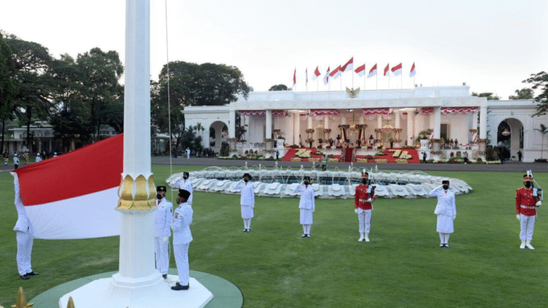 Upacara Hari Ulang Tahun ke-80 Kemerdekaan Republik Indonesia di Istana Kepresidenan Jakarta. (Foto/Sekretariat Kabinet RI)