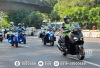Kakorlantas Polri Irjen Agus Suryonugroho memantau langsung pengamanan HUT ke-80 RI di Monas, Minggu (17/8/2025). (Dok-Polri)