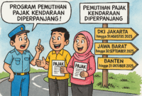 Pemerintah resmi memperpanjang program pemutihan pajak kendaraan bermotor di Jakarta, Jawa Barat, dan Banten. (Foto/onlinews)