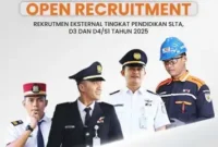 PT Kereta Api Indonesia membuka rekrutmen eksternal 2025 bagi lulusan SLTA, D3, dan D4/S1 untuk berkarier dan mengembangkan kompetensi di sektor perkeretaapian. (Dok-KAI)