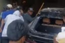 Kediaman anggota DPR RI Ahmad Sahroni di Tanjung Priok diserang massa. Mobil mewah rusak, kaca rumah hancur, dan barang-barang di dalam rumah dijarah. (Dok-Istimewa)