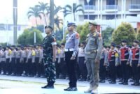 Persiapan pengamanan Operasi Merdeka Jaya 2025 menjelang HUT ke-80 RI di Monas–Sudirman. Ribuan personel TNI-Polri ditempatkan di titik strategis. (Dok-Polri)