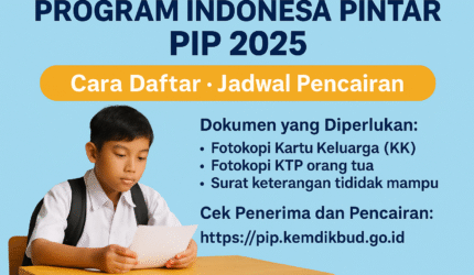 Bantuan Pendidikan SD, SMP, SMA, SMK