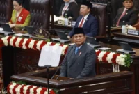 Presiden Prabowo Subianto menegaskan penghapusan tantiem komisaris BUMN dalam pidato RAPBN 2026 di Jakarta. (Dok-Istimewa)