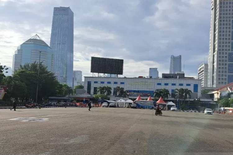 Lapangan parkir presisi Polda Metro Jaya. (Dok-Istimewa)