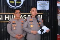 Brigjen Trunoyudo Wisnu Andiko memberikan keterangan pers terkait gugatan syarat masuk polisi minimal lulusan S1 di Mabes Polri, Selasa (26/8/2025). (Dok-Polri)