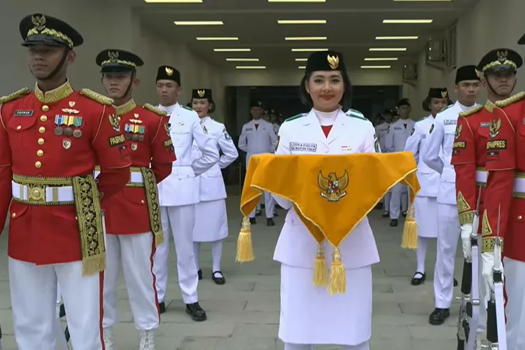 Upacara Peringatan Proklamasi Kemerdekaan Republik Indonesia 17 Agustus di Istana Negara. (Seketariat Presiden)